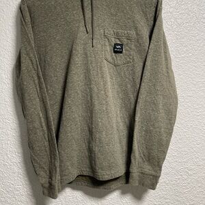 RVCA Men's Heathered Green Hoodie